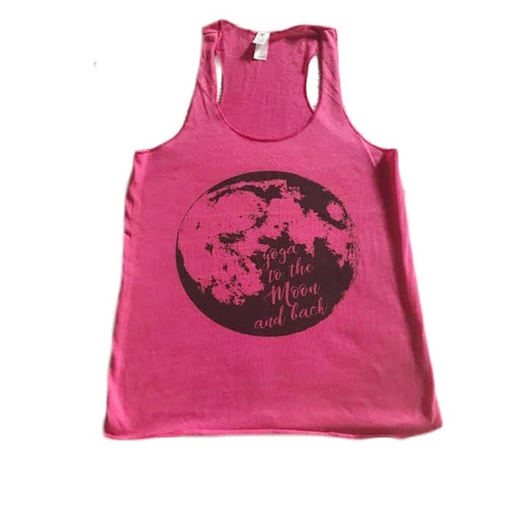 Alternative Apparel Yoga Moon & Back Pink Tank